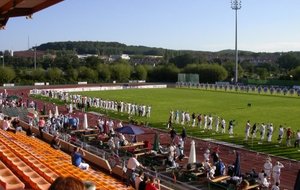 Vue depuis la tribune des spectateurs.