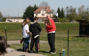 Après les cibles, les archers se préparent